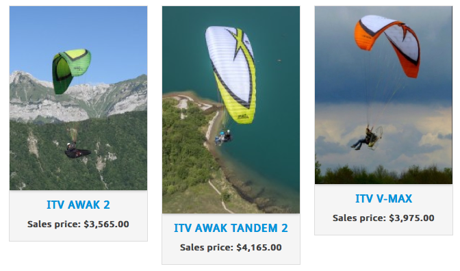 itv paraglider for sale oregon